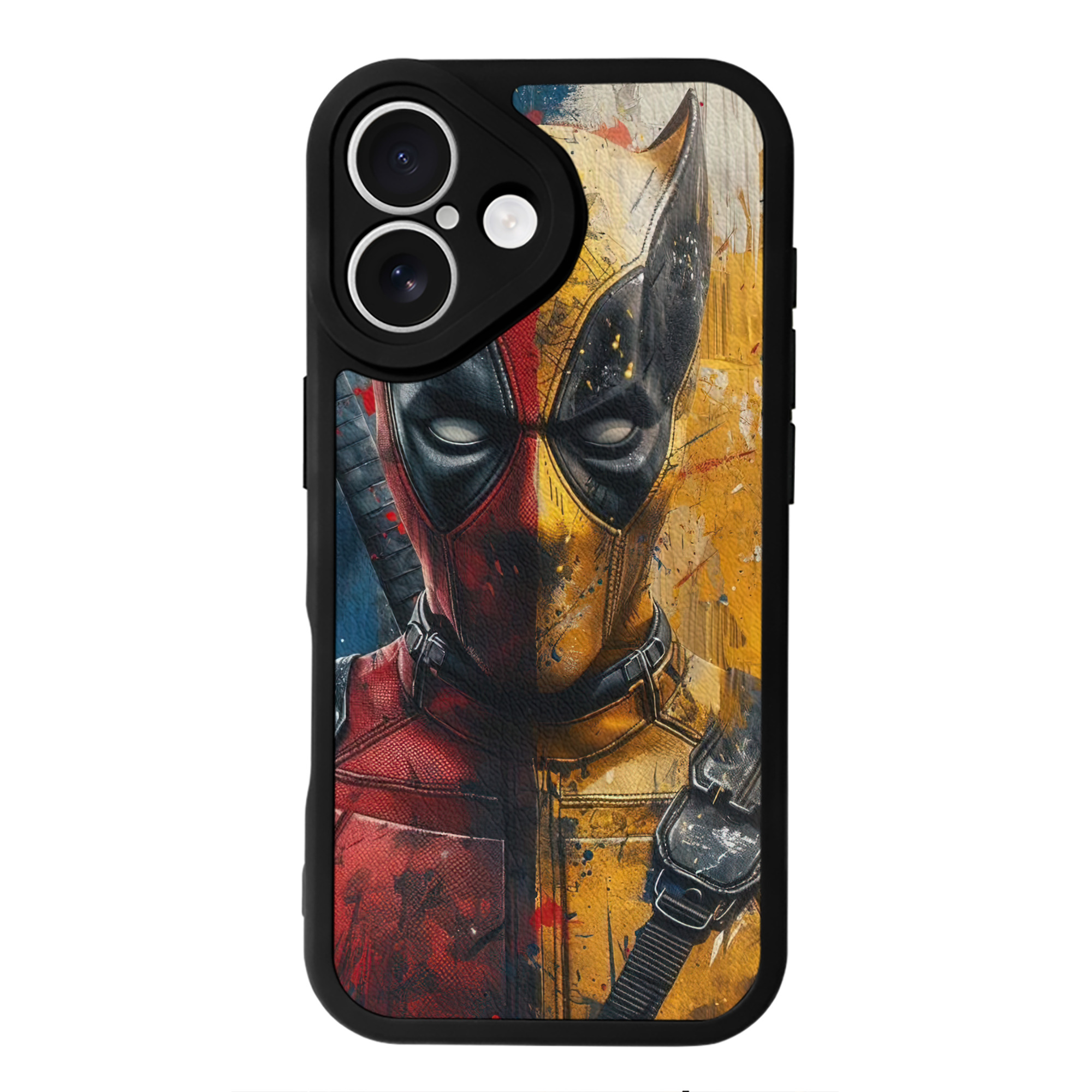（画像用） Deadpool デッドプール 【iPhone 16シリーズ対応】シリコンスマホケース（レザー調） 材質：シリコン